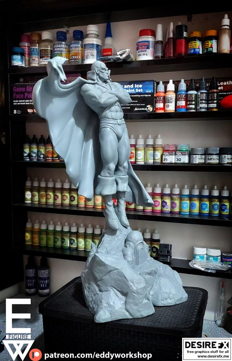 火星人猎手 3D打印雕像|Martian Manhunter – 3D Print Statue
