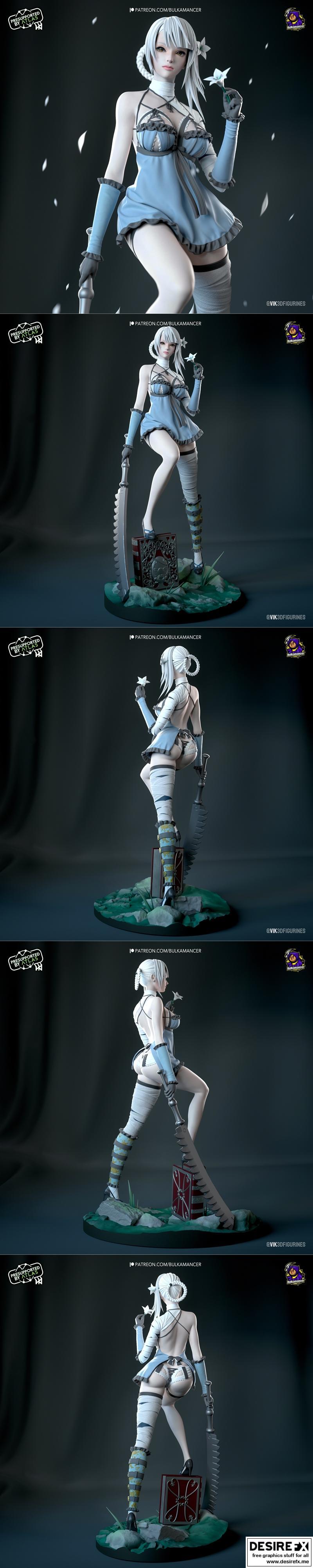 Bulkamancer塑形作品 — Kaine — 3D打印模型|Bulkamancer Sculpts – Kaine – 3D Print Model STL
