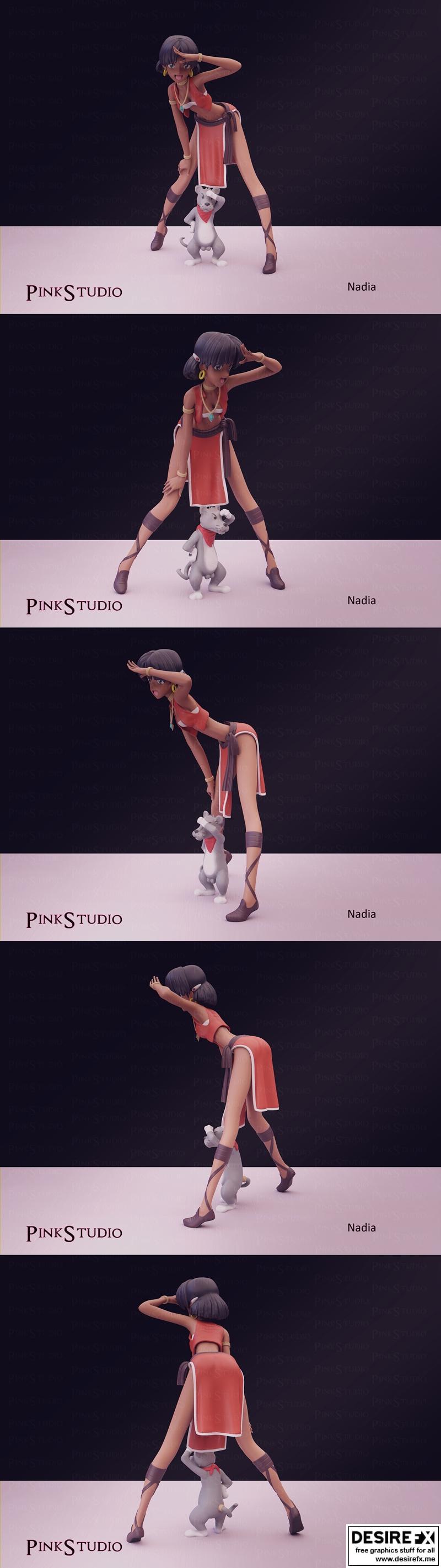 Pink Studio – 纳迪亚 – 3D打印模型|Pink Studio – Nadia – 3D Print Model STL