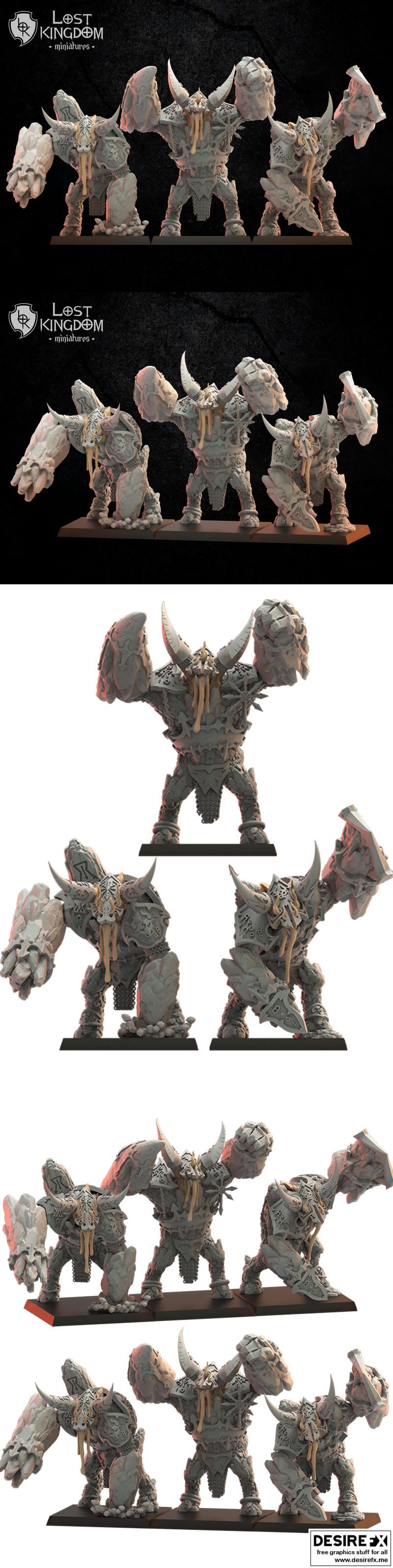 魔神机甲——3D打印模型|Magmhroin Golems – 3D Print Model