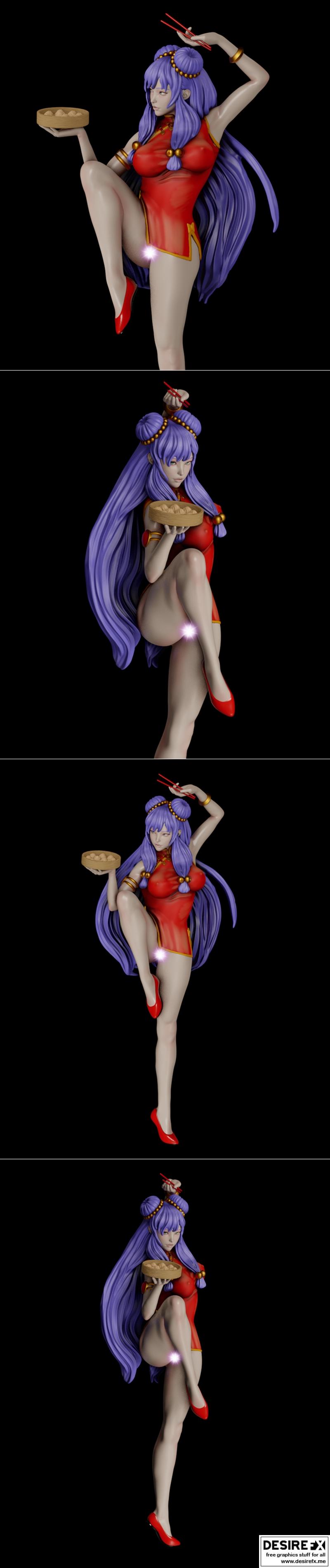 Pggasta 3D打印模型：动漫游戏角色梳洗造型 STL文件|Pggasta 3D – Shampoo – 3D Print Model STL