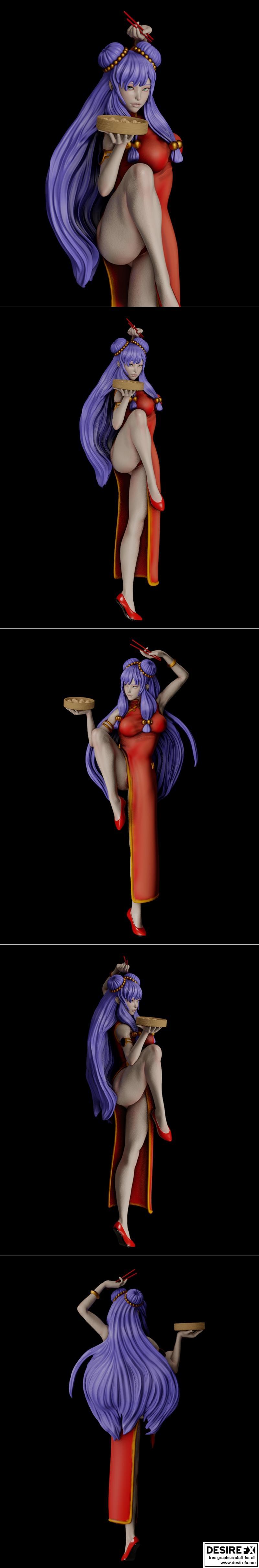 Pggasta 3D打印模型：动漫游戏角色梳洗造型 STL文件|Pggasta 3D – Shampoo – 3D Print Model STL