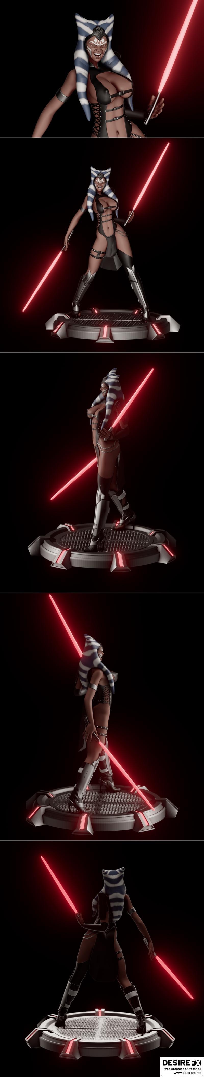 Pggasta 3D – Ashoka Tano – 3D Print Model STL