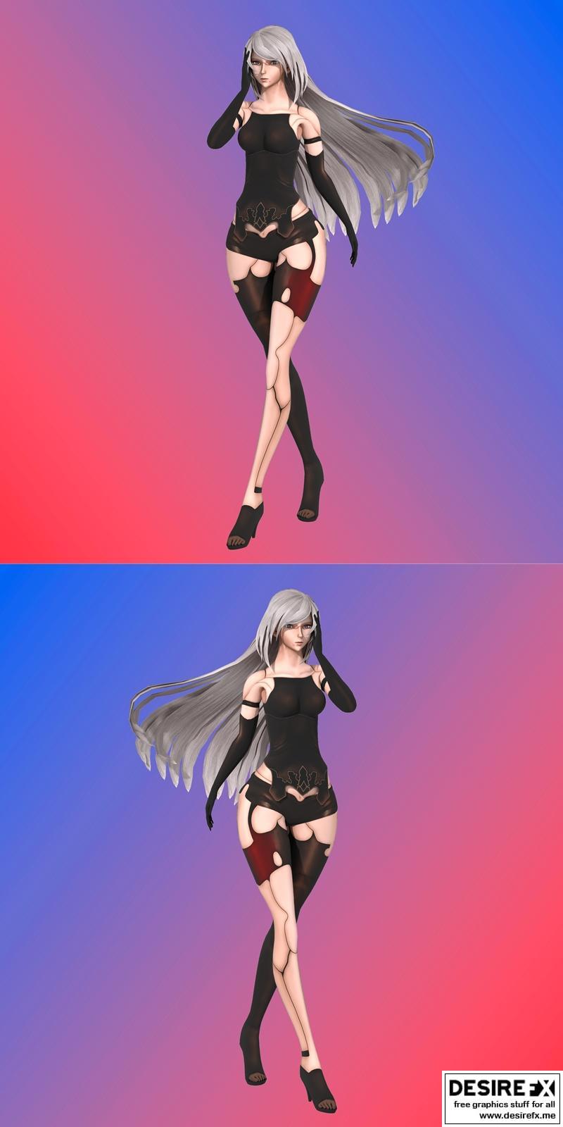 A2 Nier Automata 3D打印模型|A2 Nier Automata – 3D Print Model STL