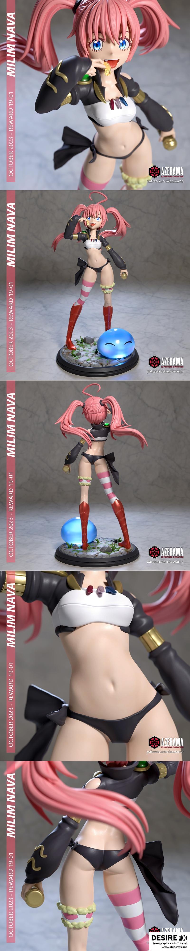 Azerama 3D打印模型：Milim Nava角色精摹版|Azerama – Milim Nava – 3D Print Model STL