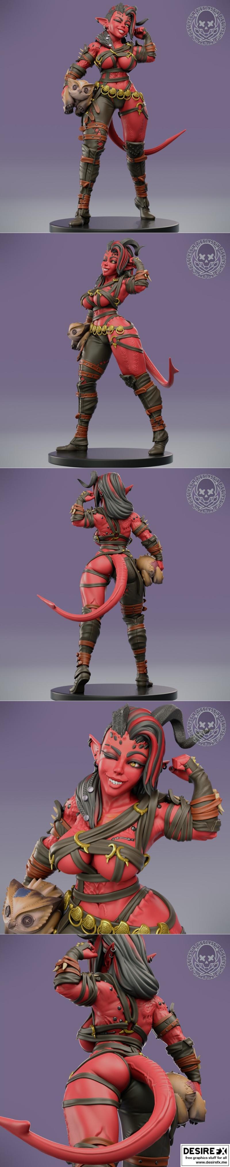 Jigglystix Karlach 3D打印模型|Jigglystix – Karlach – 3D Print Model STL