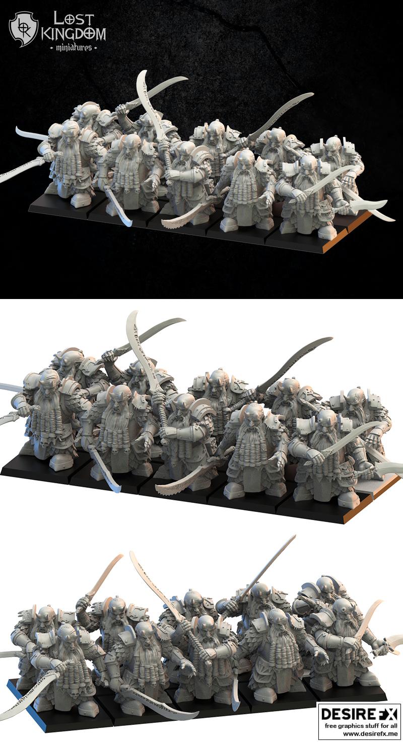 精英卫队持剑模型——3D打印雕塑|Elite Guard With Swords – 3D Print Model