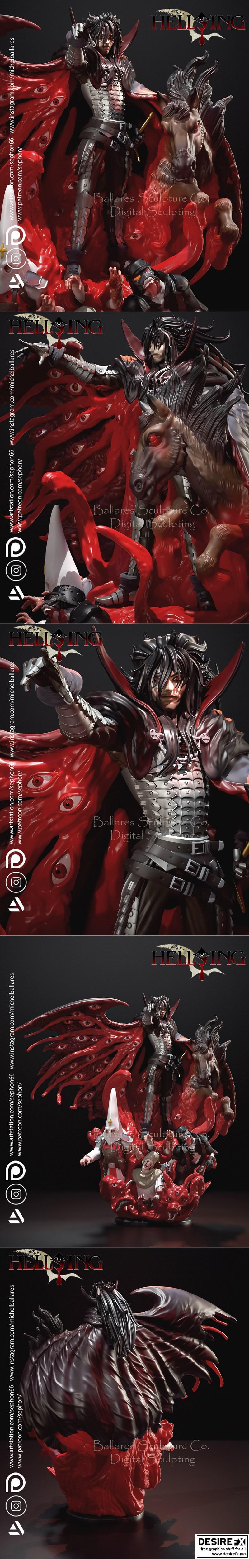 Alucard 3D打印模型|Alucard – Hellsing By Creative Geek MB – 3D Print Model STL