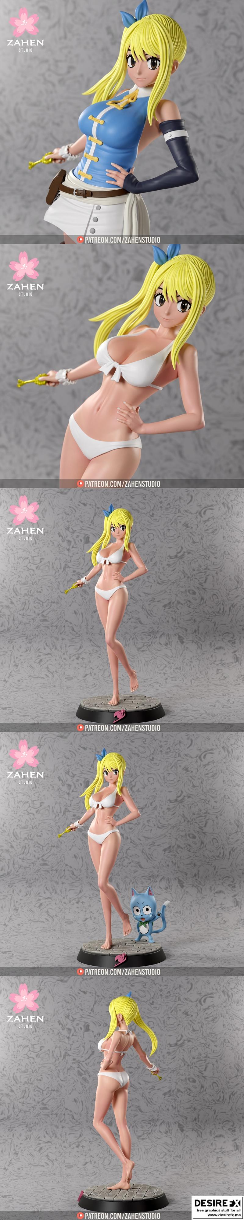 Zahen Studio - 《艾尔登法环》莉莉娅丝3D打印模型|Zahen Studio – Lucy Heartfilia – 3D Print Model STL