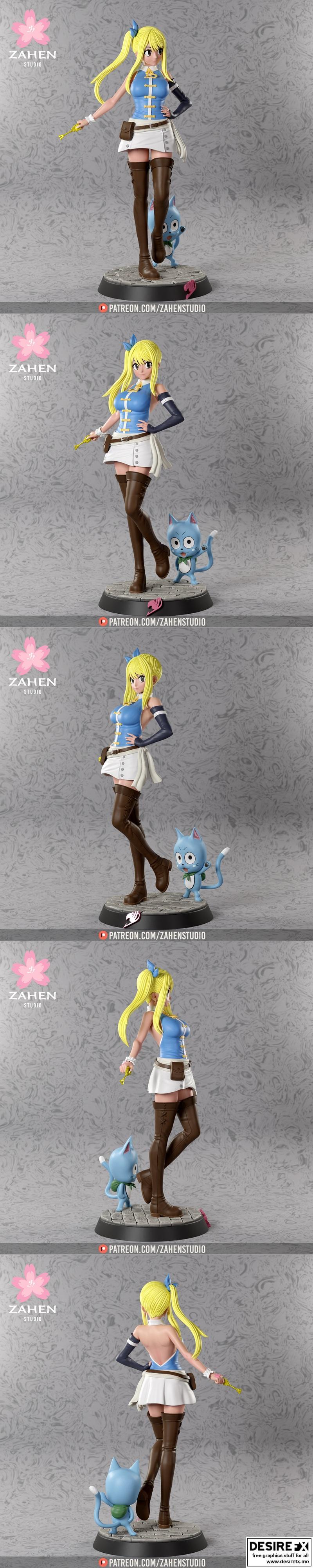 Zahen Studio - 《艾尔登法环》莉莉娅丝3D打印模型|Zahen Studio – Lucy Heartfilia – 3D Print Model STL