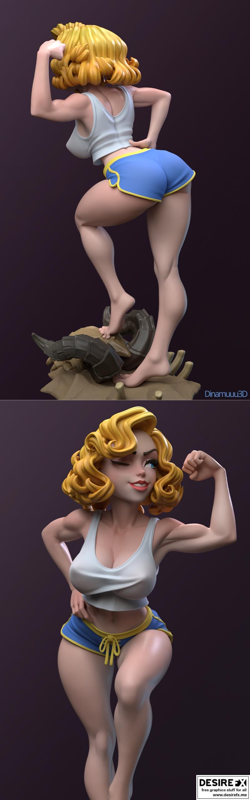 DiNamuuu3D-虚空少女-3D打印模型|DiNamuuu3D – Vault Girl – 3D Print Model STL