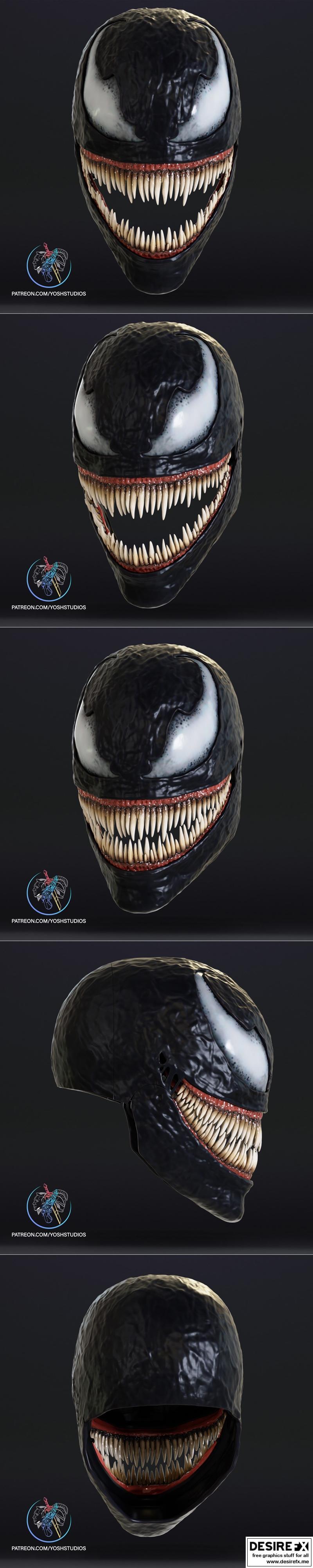 毒液蜘蛛侠2面具 3D打印模型|Venom Spiderman2 Mask – 3D Print Model STL