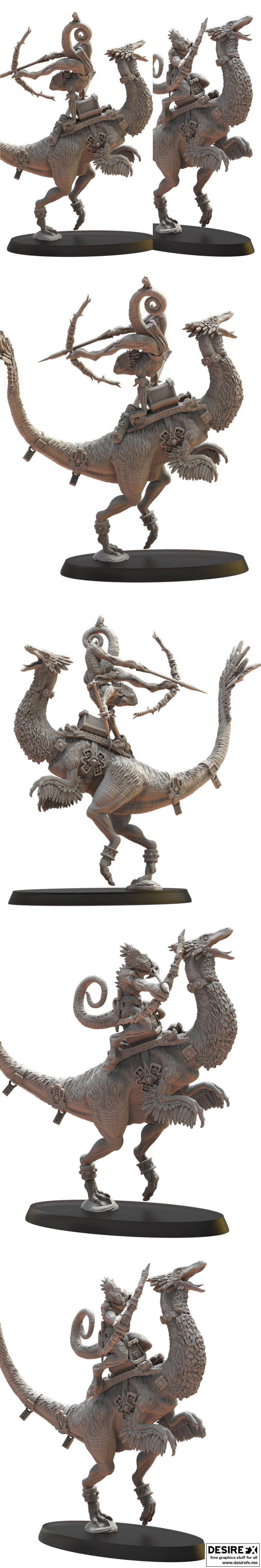 变色龙英雄们——3D打印模型|Chameleon Heroines – 3D Print Model