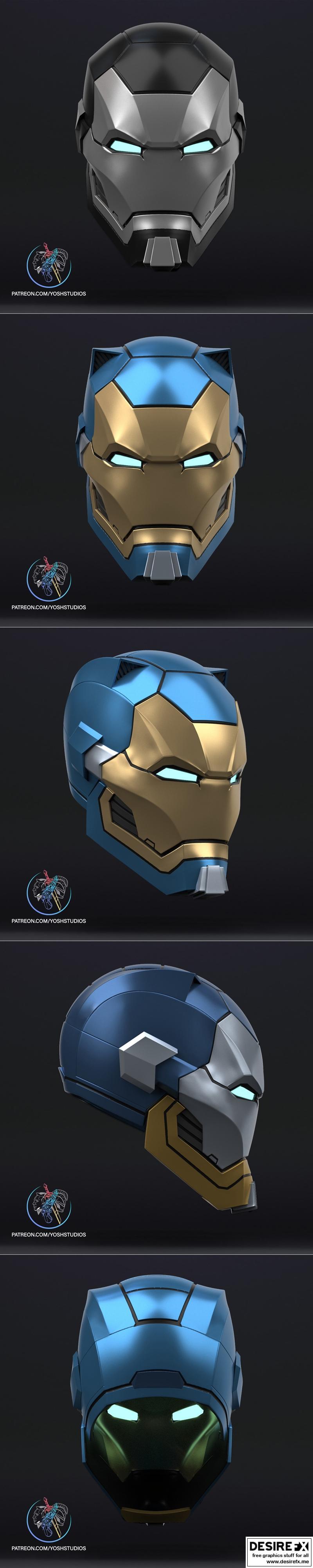 喷火龙铁Man头盔 - 3D打印模型|Blastoise Iron Man Helmet – 3D Print Model STL