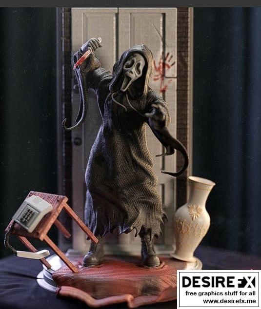 DTR - 诡影 - 3D打印模型|DTR – Ghostface – 3D Print Model STL