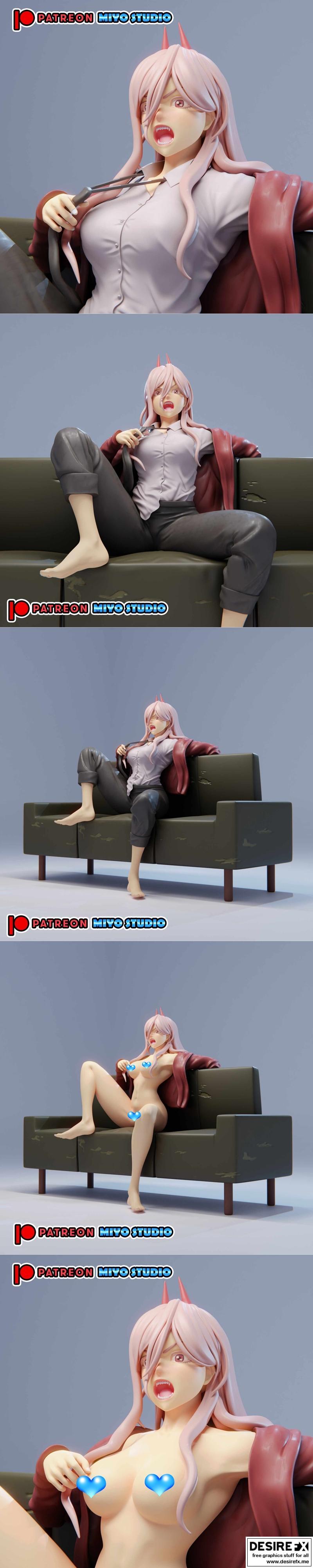 Miyo Studio 3D打印模型：链锯人|Miyo Studio – Power Chainsawman – 3D Print Model STL