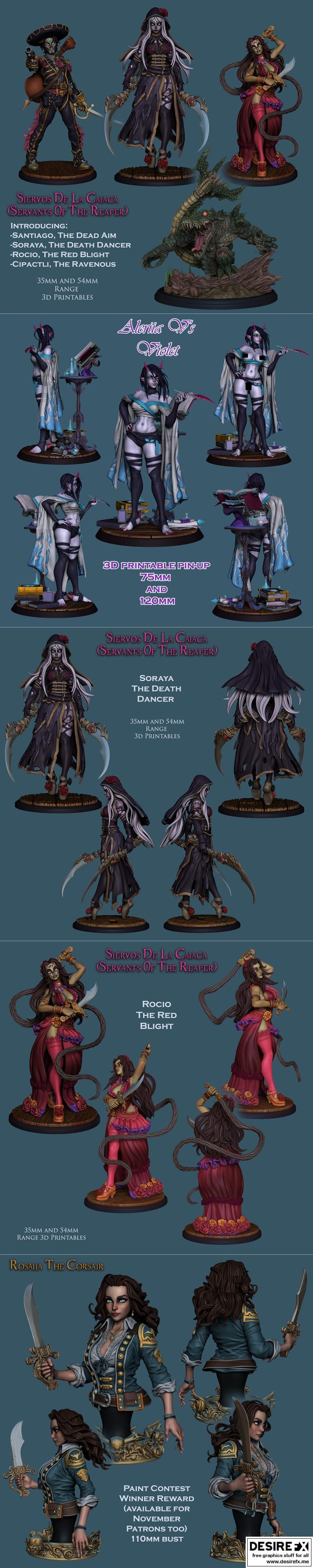 Ronin艺术工作坊 M33十一月2023 3D打印模型 STL|Ronin Arts Workshop – M33 November 2023 – 3D Print Model STL