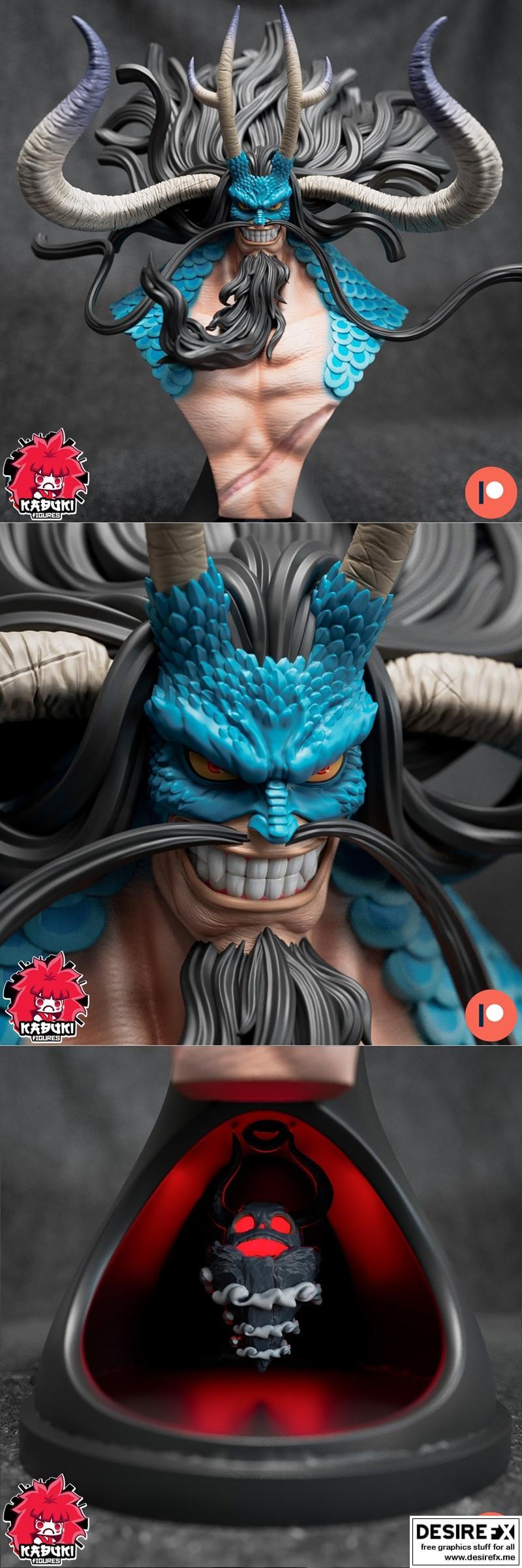 凯多模型 3D打印 STL文件|Kaido Bust – 3D Print Model STL