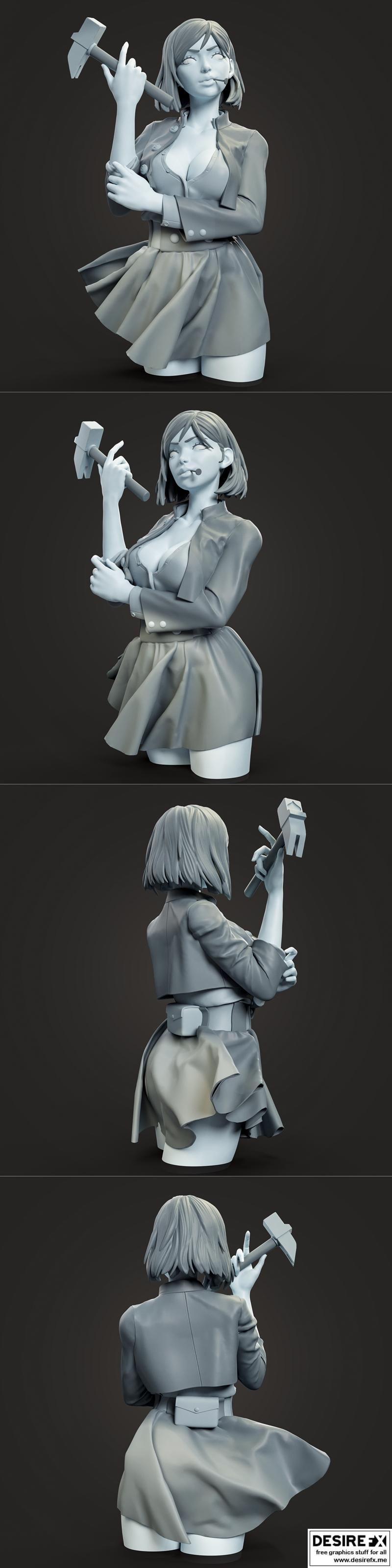 Goyd Figures – Nobara Kugisaki Bust – 3D Print Model STL
