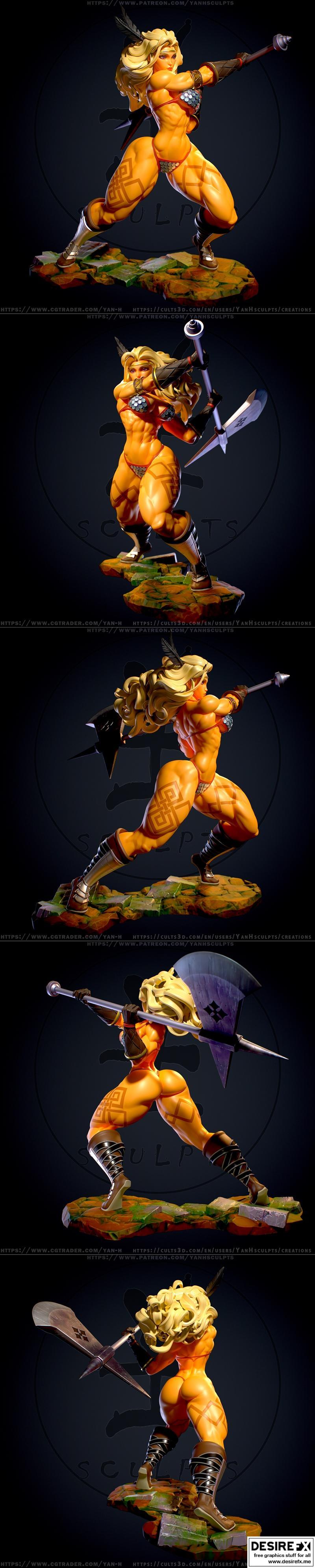 Yan-H工作室 - 3D打印模型 - 动漫游戏角色模型|Yan-H – Amazon – 3D Print Model STL