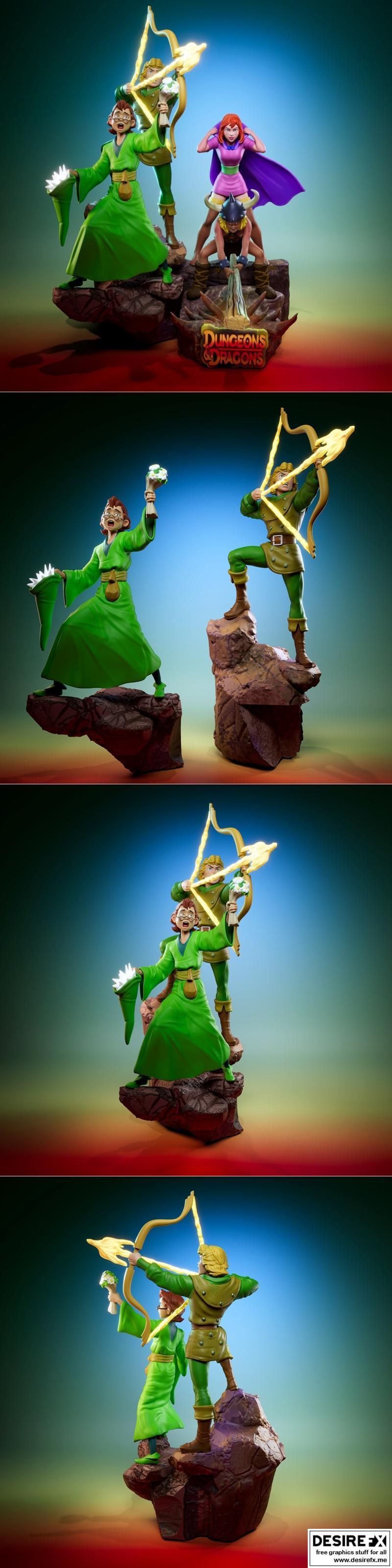 Hank e Presto - 大冒险角色3D打印模型|Hank e Presto – Dungeons and Dragons – 3D Print Model STL