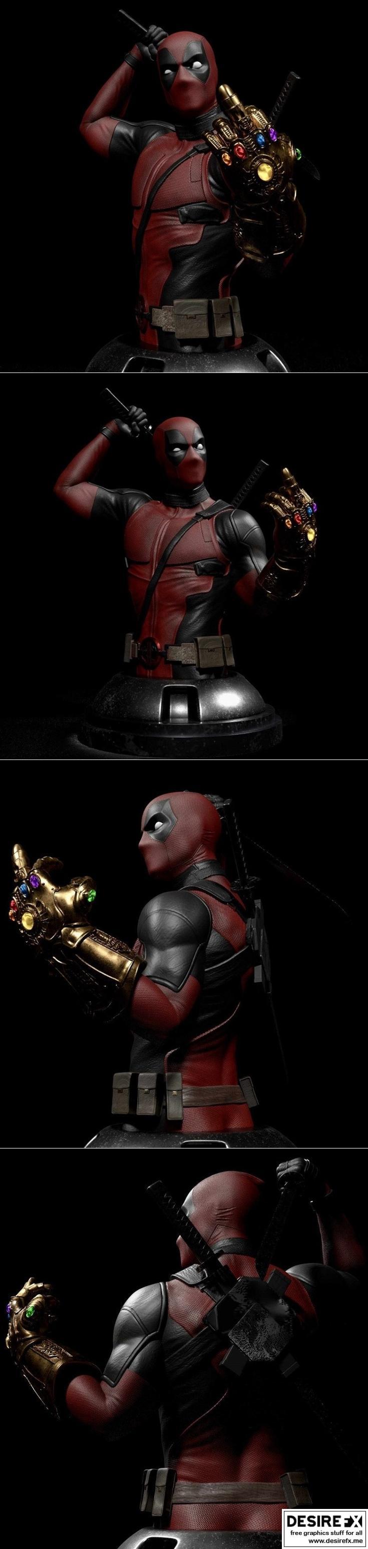 死侍无限手套 3D打印模型|Deadpool Infinity Gauntlet – 3D Print Model STL