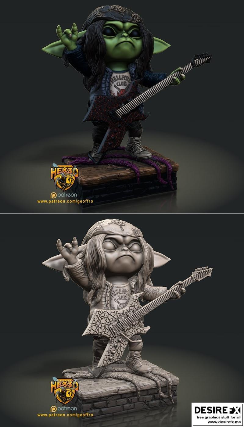 Hex3D – 《曼森》3D打印模型|Hex3D – Grogu Munson v.1-3 – 3D Print Model STL