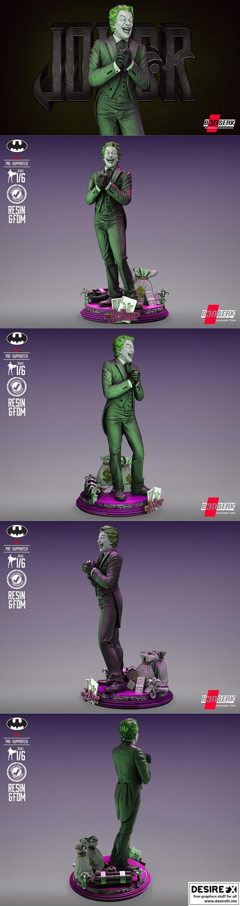 B3DSERK - 约克·罗梅罗雕塑 - 3D打印模型|B3DSERK – Joker Romero Sculpture – 3D Print Model STL