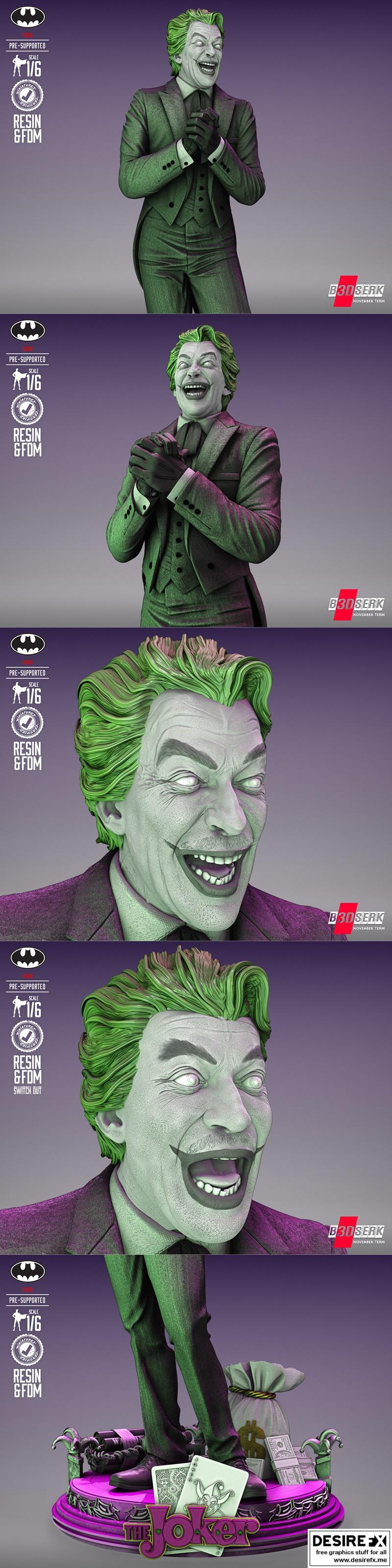 B3DSERK - 约克·罗梅罗雕塑 - 3D打印模型|B3DSERK – Joker Romero Sculpture – 3D Print Model STL