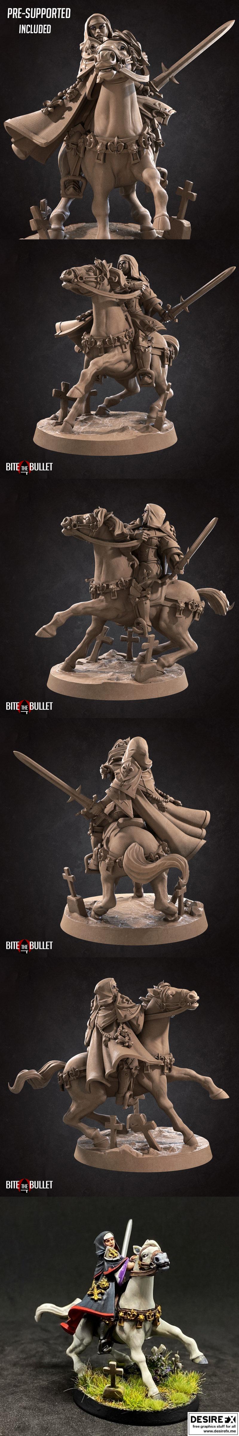 咬牙前行——战争姐妹轻骑兵 3D打印模型|Bite the Bullet – War Sister Light Cavalry – 3D Print Model