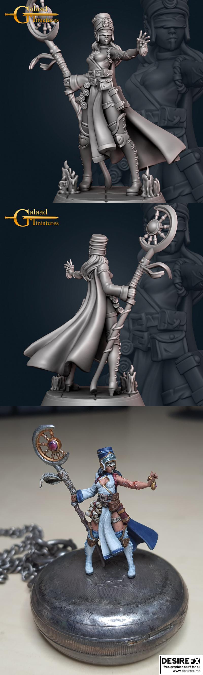 Galaad迷你模型——圣职者3D打印玩偶|Galaad Miniatures – Priest – 3D Print Model