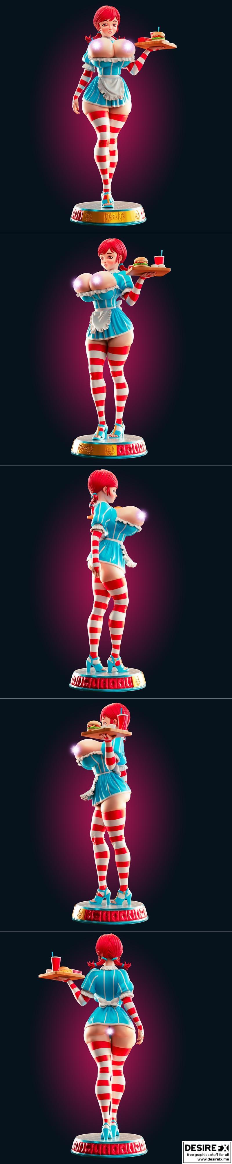Rhu角色3D打印模型|Officer Rhu – Wendy Mascot – 3D Print Model STL