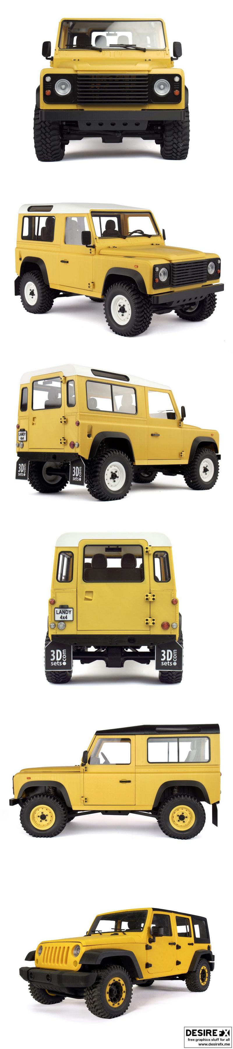 Model 4 Landy 4×4硬顶版 3D打印模型|Model 4 Landy 4×4 Hardtop – 3D Print Model