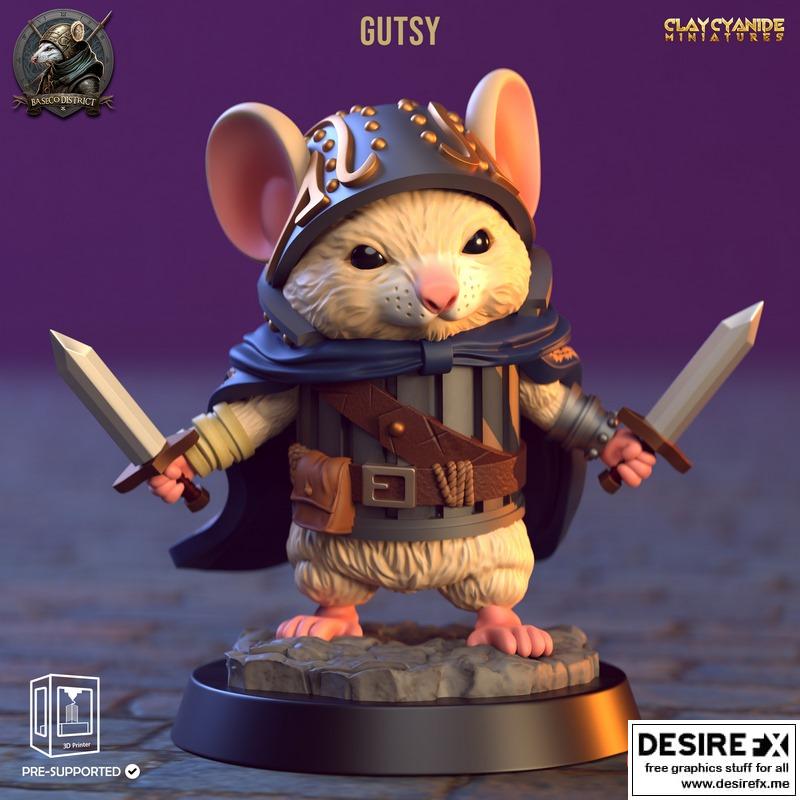 陶土氰化物迷你模型——勇猛3D打印作品|Clay Cyanide Miniatures – Gutsy – 3D Print Model