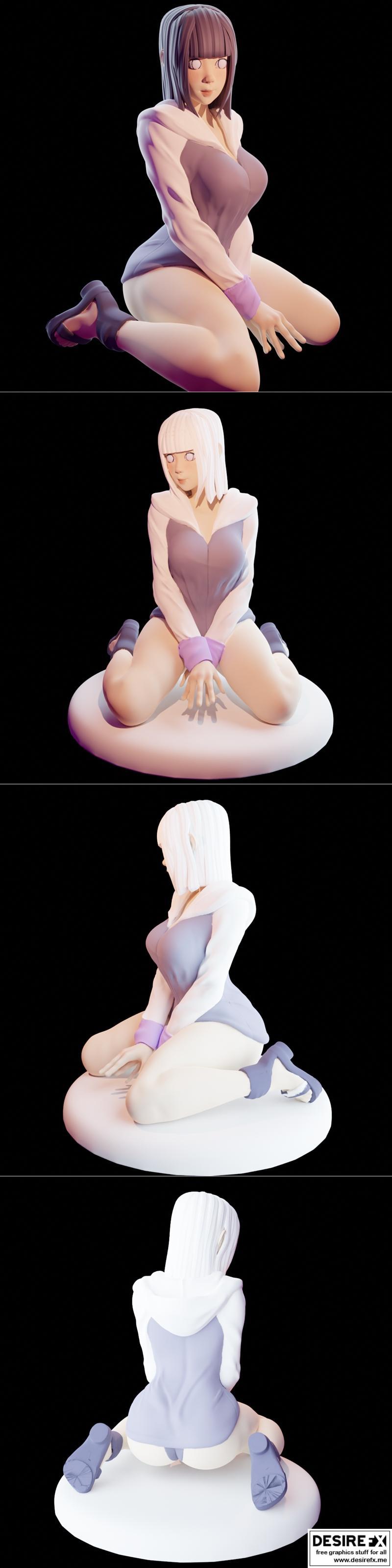 雏田·3D打印模型|Hinata Hyuga – 3D Print Model STL