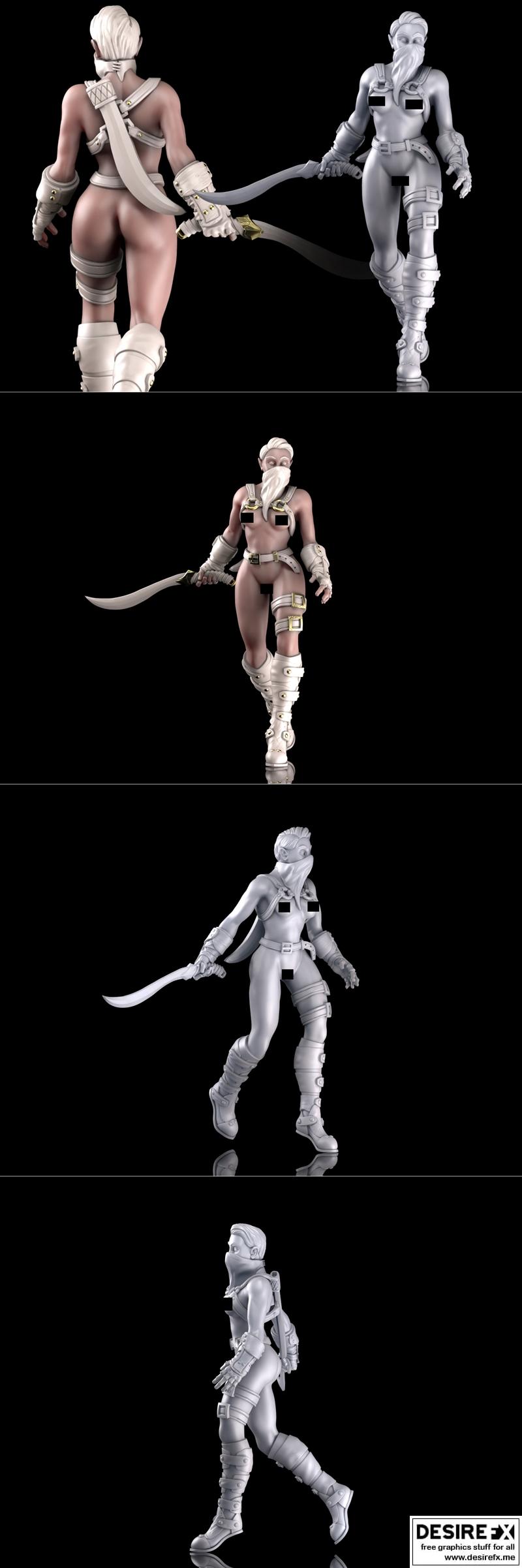 Zana角色3D打印模型|Zana the Rogue – 3D Print Model STL