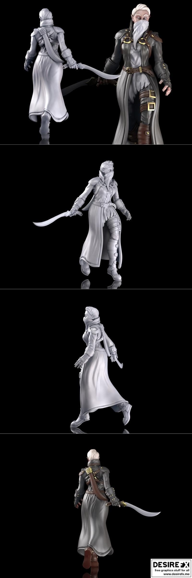 Zana角色3D打印模型|Zana the Rogue – 3D Print Model STL