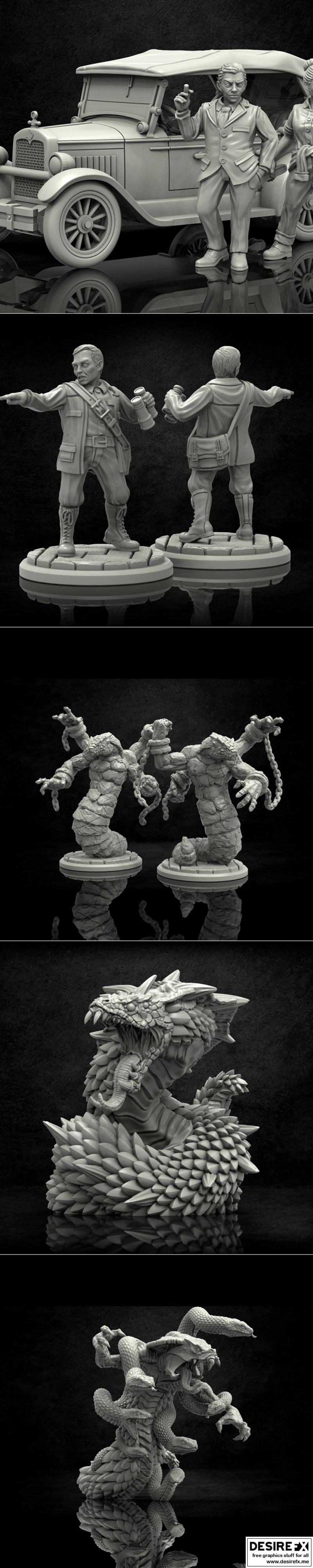 古代巨蛇崇拜 3D打印模型|Cult of the Ancient Serpent by Adaevy Creations – 3D Print Model STL