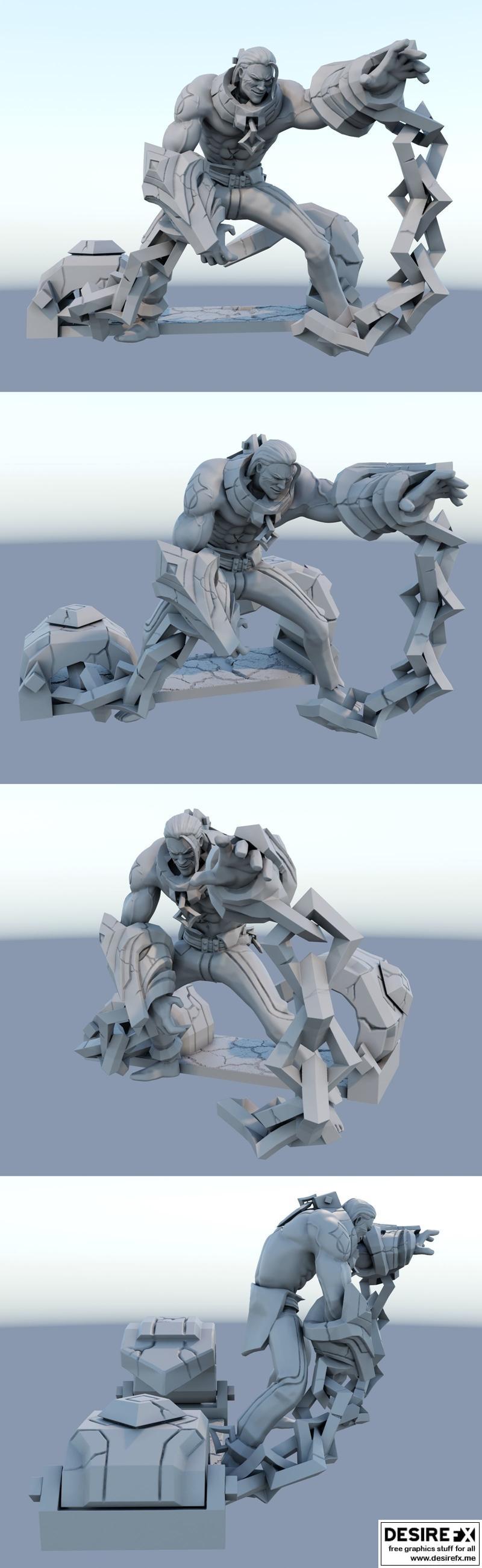 英雄联盟 Sylas 3D打印模型|Sylas League of Legends – 3D Print Model STL