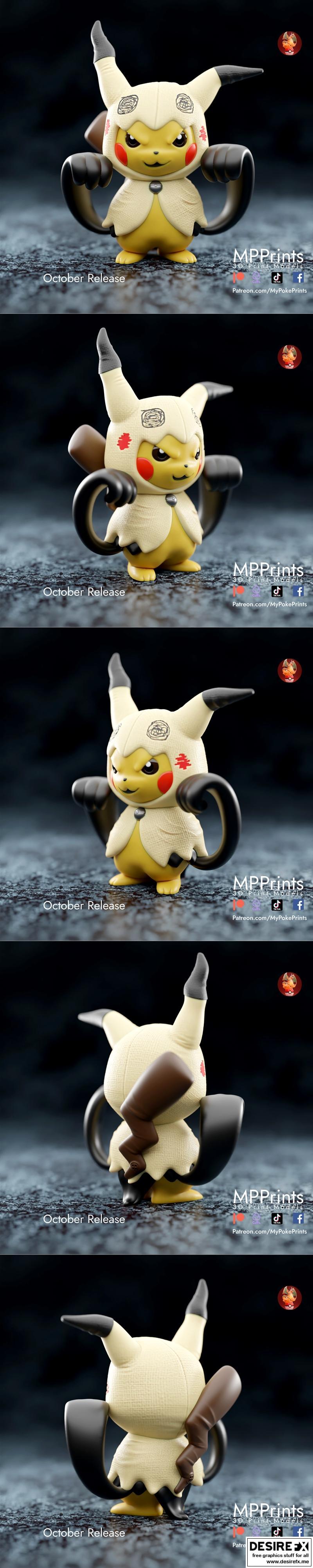 Mimikyu Pikachu – 3D Print Model STL