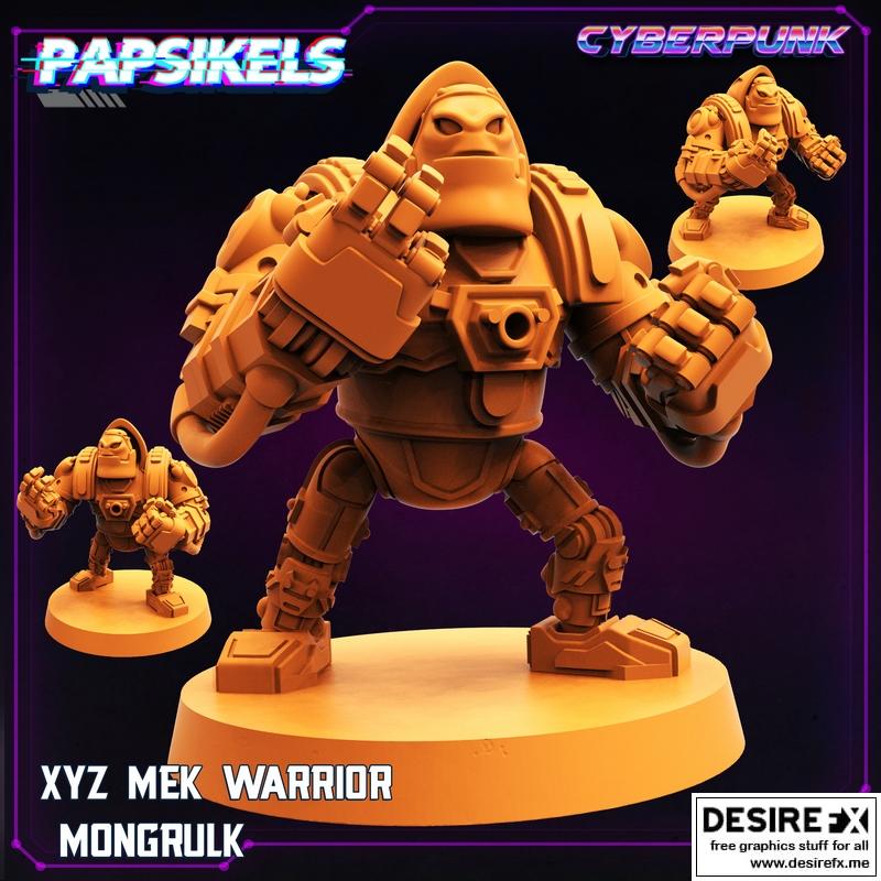 XYZ机械战士蒙格鲁克 3D打印模型|Xyz Mek Warrior Mongrulk – 3D Print Model