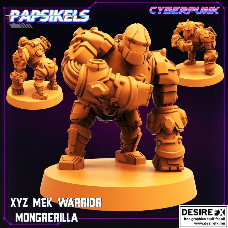 XYZ机械战神蒙格里拉 3D打印模型|Xyz Mek Warrior Mongrerilla – 3D Print Model