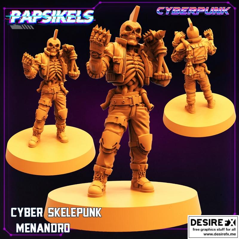 赛博骸骨朋克 Menandro 3D打印模型|Cyber Skelepunk Menandro – 3D Print Model