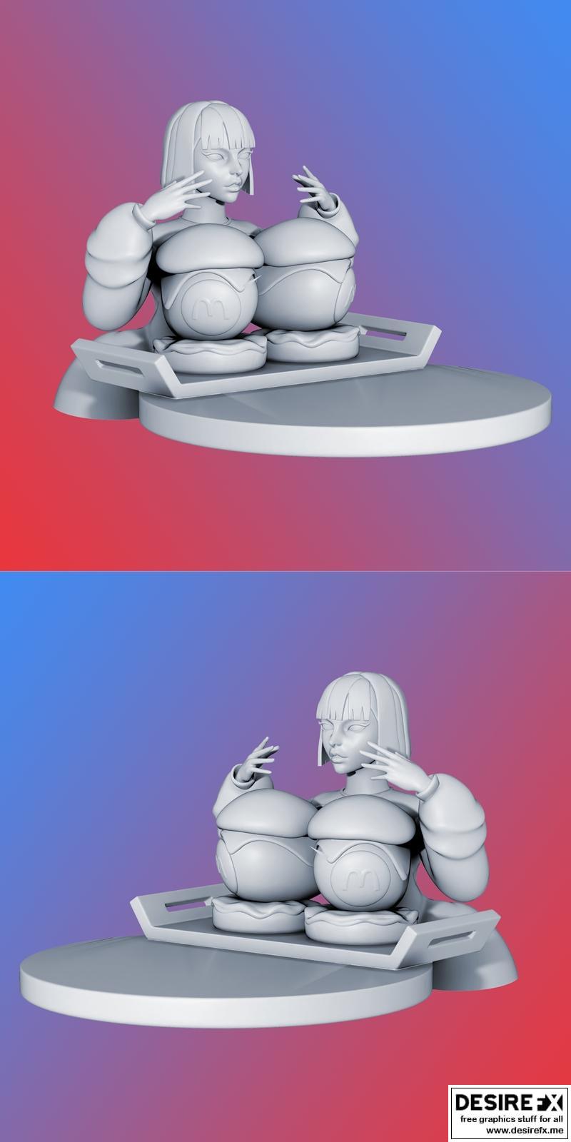 麦当劳妈妈 3D打印模型|Mcdonalds Mom – 3D Print Model STL