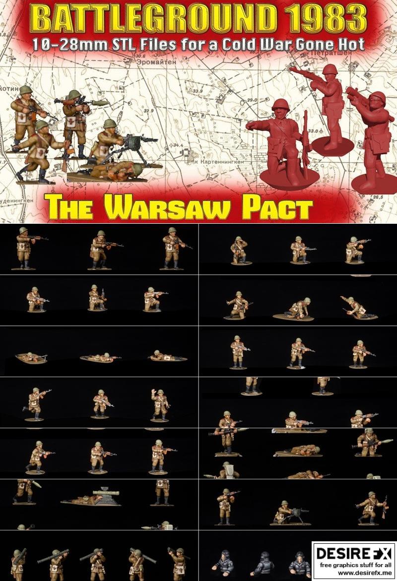 华约1983年战役组——3D打印模型|Battlegroup 1983 – The Warsaw Pact – 3D Print Model STL
