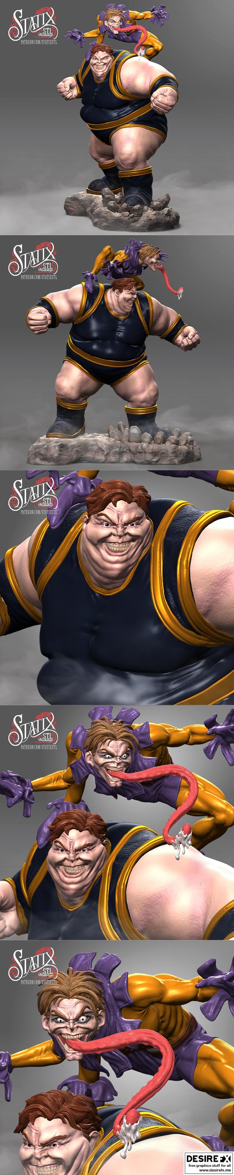 STATIX blobs与Toad 3D打印模型|STATIX STL Workshop – Blob and Toad – 3D Print Model STL