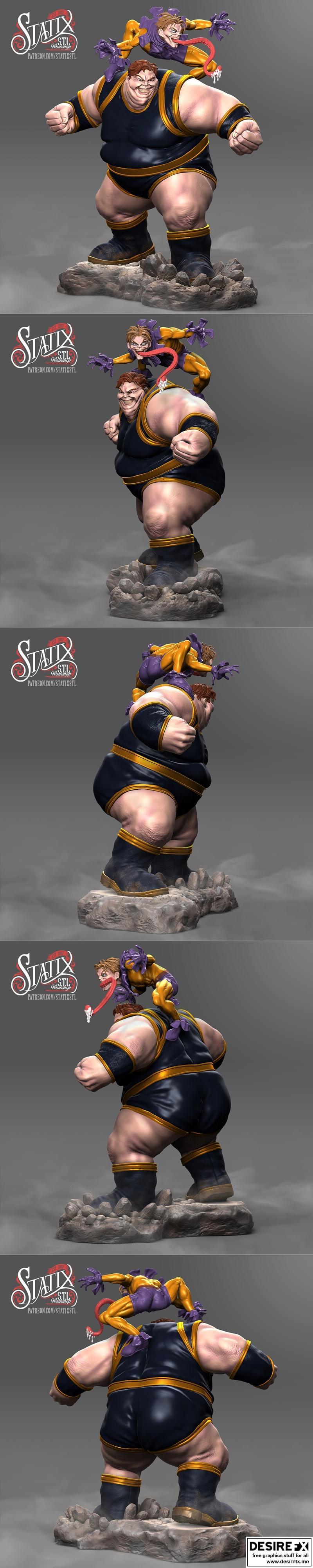 STATIX blobs与Toad 3D打印模型|STATIX STL Workshop – Blob and Toad – 3D Print Model STL