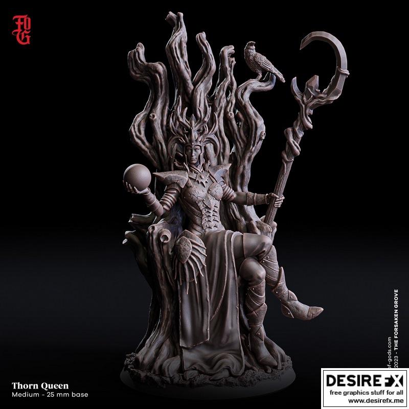 神之肉 —— Thorn Queen 3D打印模型|Flesh of Gods – Thorn Queen – 3D Print Model