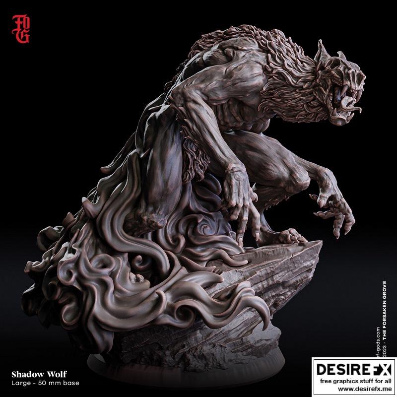 神裔之肉 – 影狼 – 3D打印模型|Flesh of Gods – Shadow Wolf – 3D Print Model