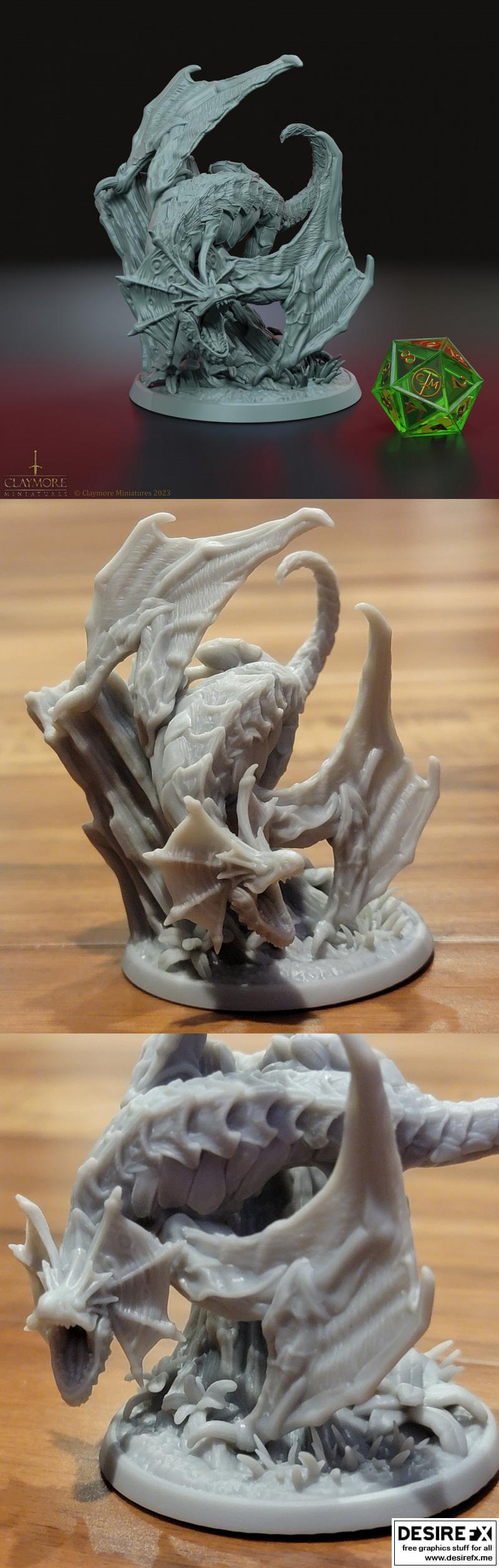 丛林龙蜥——3D打印模型|Jungle Wyvern – 3D Print Model
